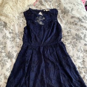 Francesca’s Blue Lace Party Dress